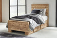 Hyanna Bed with 1 Side Storage - Yulissa Home Furnishings (NJ)