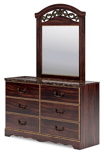 Glosmount Dresser and Mirror - Yulissa Home Furnishings (NJ)