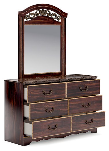 Glosmount Dresser and Mirror - Yulissa Home Furnishings (NJ)