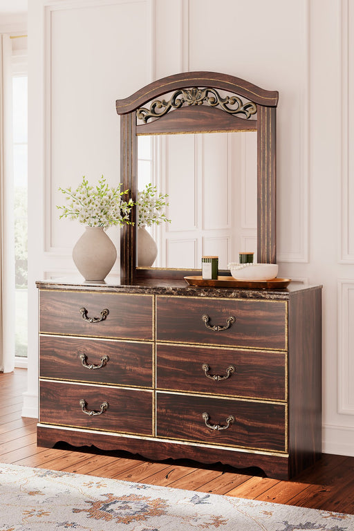 Glosmount Dresser and Mirror - Yulissa Home Furnishings (NJ)