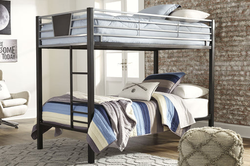 Dinsmore Bunk Bed with Ladder - Yulissa Home Furnishings (NJ)