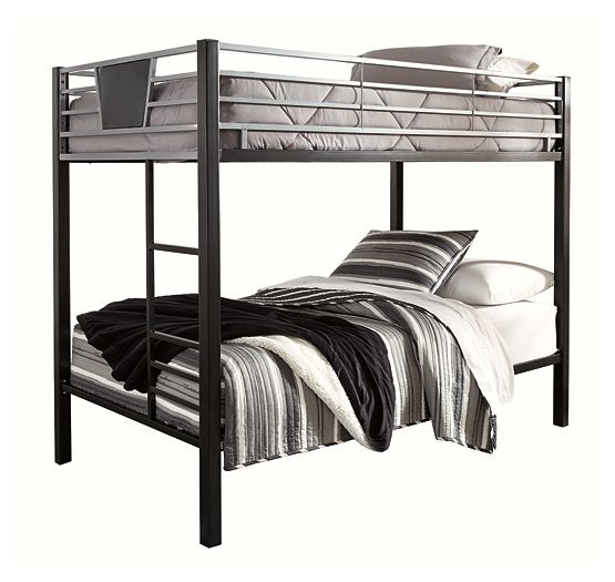 Dinsmore Bunk Bed with Ladder - Yulissa Home Furnishings (NJ)