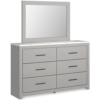 Cottonburg Dresser and Mirror - Yulissa Home Furnishings (NJ)