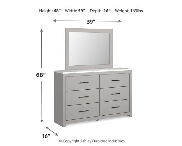 Cottonburg Dresser and Mirror - Yulissa Home Furnishings (NJ)