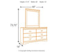 Huey Vineyard Dresser and Mirror - Yulissa Home Furnishings (NJ)