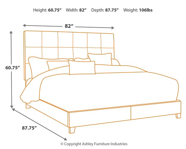 Dolante Upholstered Bed - Yulissa Home Furnishings (NJ)