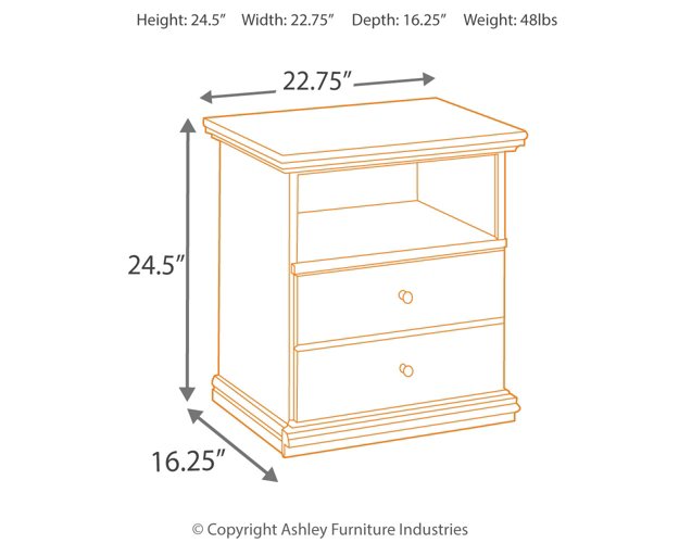 Maribel Nightstand - Yulissa Home Furnishings (NJ)