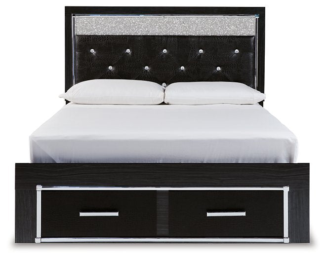 Kaydell Upholstered Panel Storage Bed - Yulissa Home Furnishings (NJ)