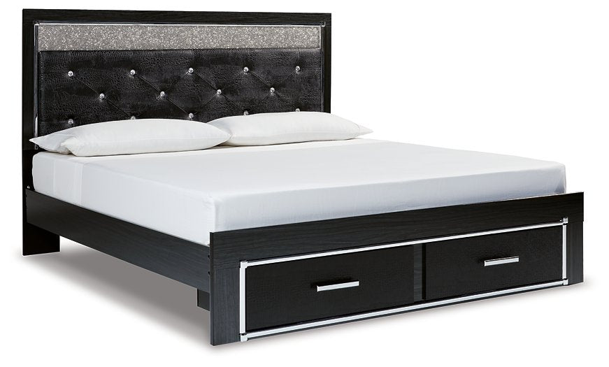 Kaydell Upholstered Panel Storage Bed - Yulissa Home Furnishings (NJ)