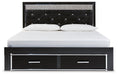 Kaydell Upholstered Panel Storage Bed - Yulissa Home Furnishings (NJ)