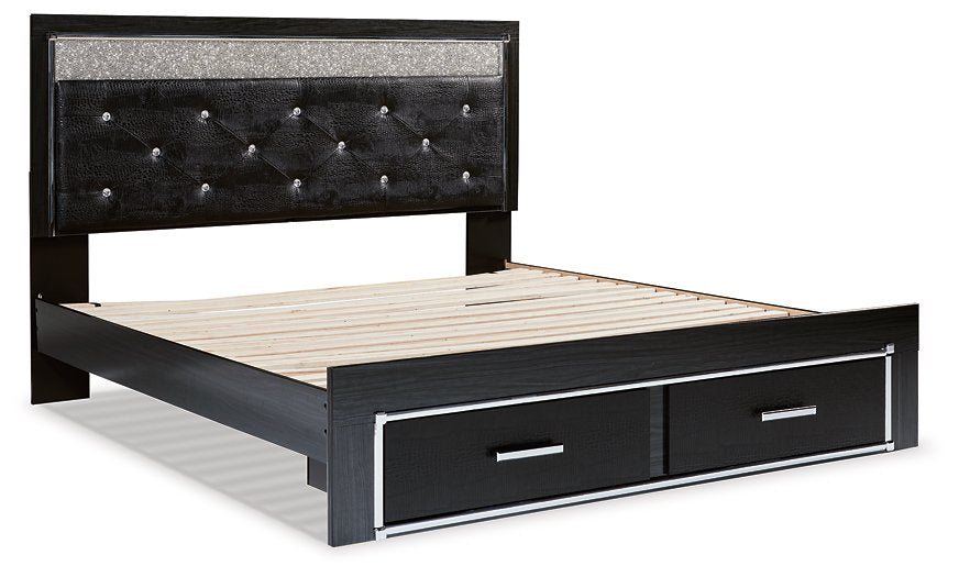 Kaydell Upholstered Panel Storage Bed - Yulissa Home Furnishings (NJ)