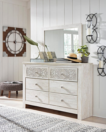 Paxberry Dresser and Mirror - Yulissa Home Furnishings (NJ)