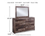 Derekson Dresser and Mirror - Yulissa Home Furnishings (NJ)