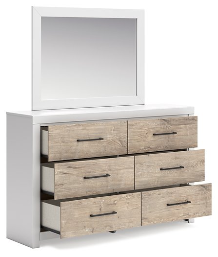 Charbitt Dresser and Mirror - Yulissa Home Furnishings (NJ)