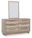 Hasbrick Dresser and Mirror - Yulissa Home Furnishings (NJ)