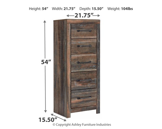 Drystan Narrow Chest - Yulissa Home Furnishings (NJ)