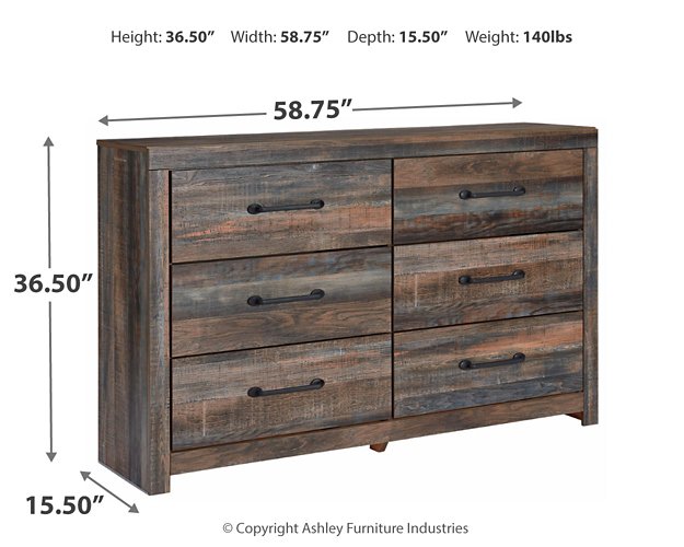 Drystan Dresser and Mirror - Yulissa Home Furnishings (NJ)