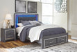 Lodanna Bed with 2 Storage Drawers - Yulissa Home Furnishings (NJ)