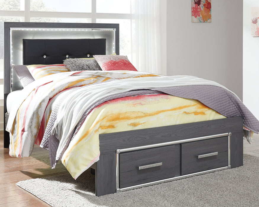 Lodanna Bed with 2 Storage Drawers - Yulissa Home Furnishings (NJ)