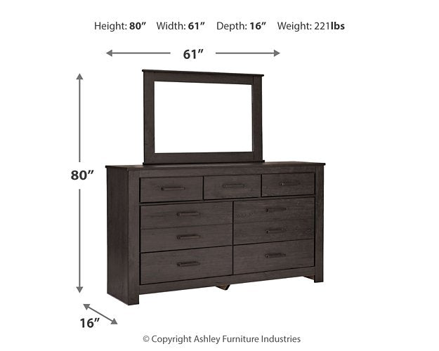 Brinxton Dresser and Mirror - Yulissa Home Furnishings (NJ)