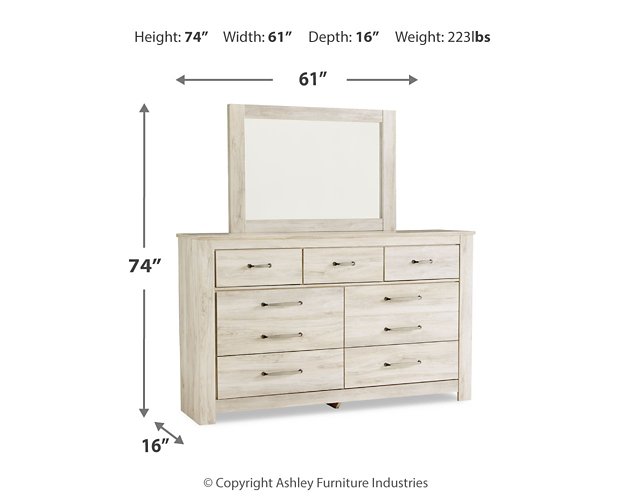 Bellaby Dresser and Mirror - Yulissa Home Furnishings (NJ)