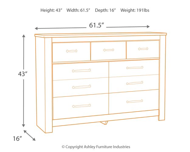 Bellaby Dresser and Mirror - Yulissa Home Furnishings (NJ)