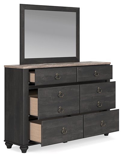 Nanforth Dresser and Mirror - Yulissa Home Furnishings (NJ)