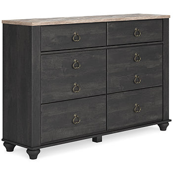 Nanforth Dresser and Mirror - Yulissa Home Furnishings (NJ)