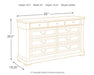 Bolanburg Dresser and Mirror - Yulissa Home Furnishings (NJ)