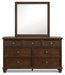 Danabrin Dresser and Mirror - Yulissa Home Furnishings (NJ)