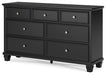 Lanolee Dresser and Mirror - Yulissa Home Furnishings (NJ)