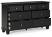 Lanolee Dresser and Mirror - Yulissa Home Furnishings (NJ)