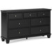 Lanolee Dresser and Mirror - Yulissa Home Furnishings (NJ)