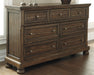 Flynnter Dresser and Mirror - Yulissa Home Furnishings (NJ)