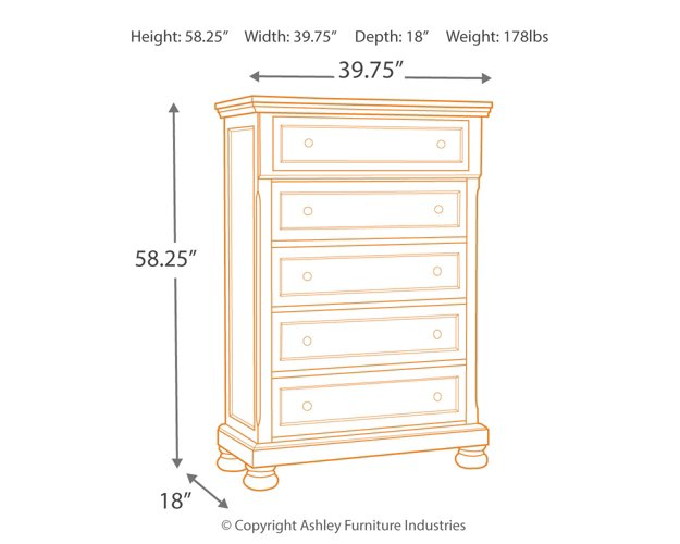 Flynnter Chest of Drawers - Yulissa Home Furnishings (NJ)