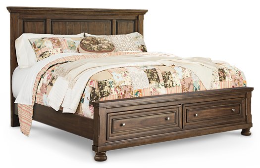 Flynnter Bed with 2 Storage Drawers - Yulissa Home Furnishings (NJ)