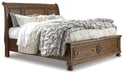 Flynnter Bed with 2 Storage Drawers - Yulissa Home Furnishings (NJ)