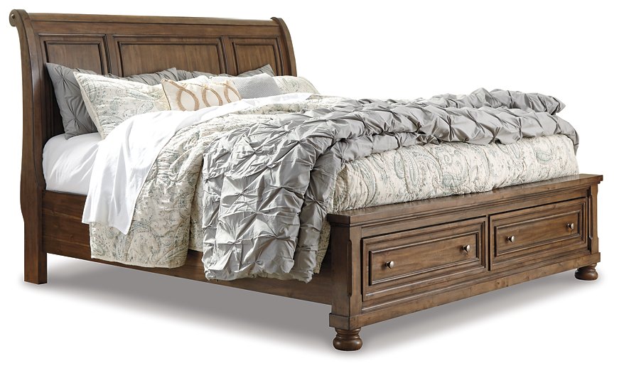 Flynnter Bed with 2 Storage Drawers - Yulissa Home Furnishings (NJ)