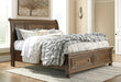 Flynnter Bed with 2 Storage Drawers - Yulissa Home Furnishings (NJ)