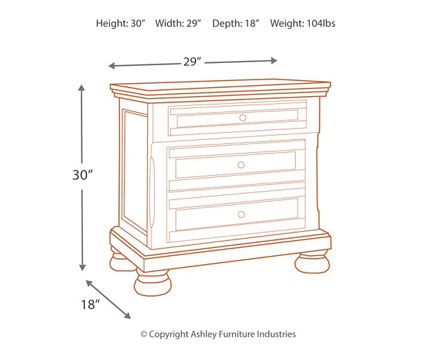 Flynnter Nightstand - Yulissa Home Furnishings (NJ)