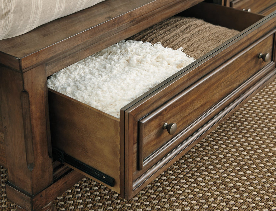 Flynnter Bed with 2 Storage Drawers - Yulissa Home Furnishings (NJ)