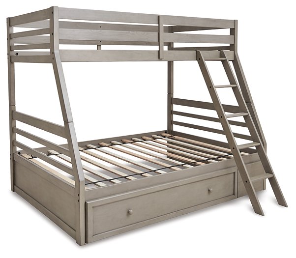 Lettner Youth Bunk Bed with 1 Large Storage Drawer - Yulissa Home Furnishings (NJ)