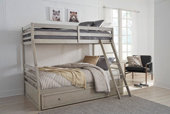 Lettner Youth Bunk Bed with 1 Large Storage Drawer - Yulissa Home Furnishings (NJ)