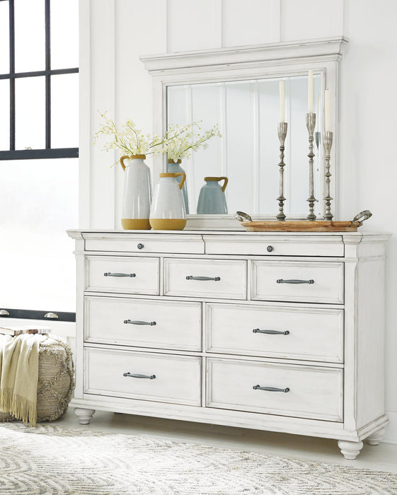 Kanwyn Dresser and Mirror - Yulissa Home Furnishings (NJ)