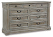 Moreshire Dresser and Mirror - Yulissa Home Furnishings (NJ)