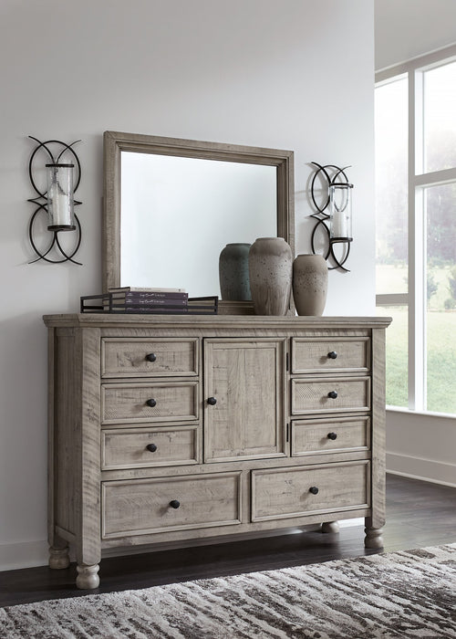 Harrastone Dresser and Mirror - Yulissa Home Furnishings (NJ)