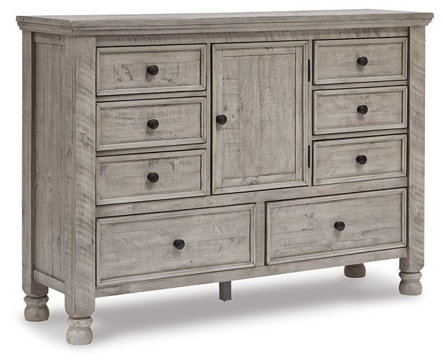 Harrastone Dresser and Mirror - Yulissa Home Furnishings (NJ)