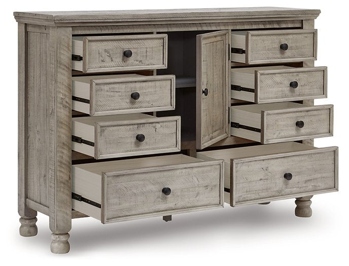 Harrastone Dresser and Mirror - Yulissa Home Furnishings (NJ)