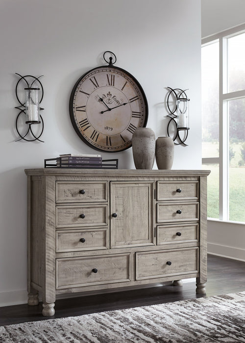 Harrastone Dresser and Mirror - Yulissa Home Furnishings (NJ)