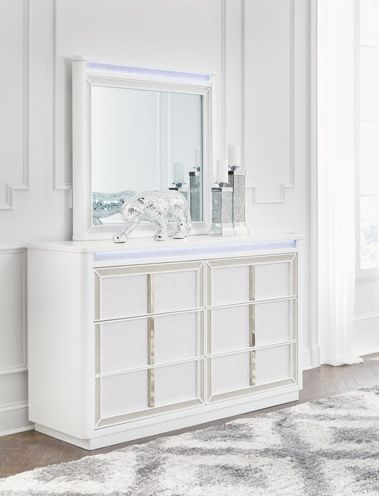 Chalanna Dresser and Mirror - Yulissa Home Furnishings (NJ)